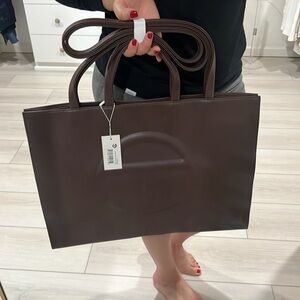 Telfar large chocolate bag. New!